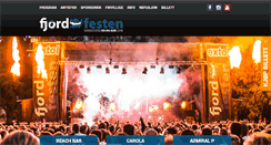 Desktop Screenshot of fjordfesten.no